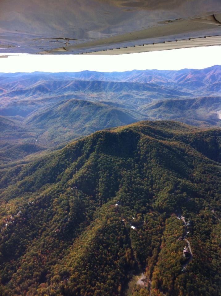 Clouds and countryside